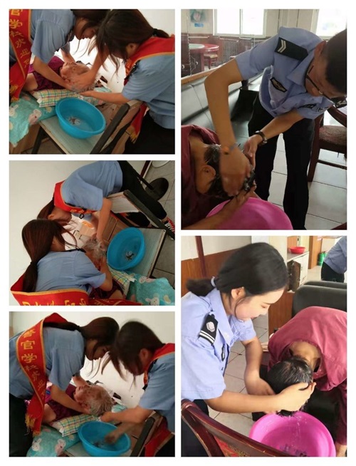 秦皇島山海關(guān)司法警官職業(yè)培訓學校寸草心敬老愛老活動 秦皇島山海關(guān)司法警官職業(yè)培訓學校寸草心敬老愛老活動